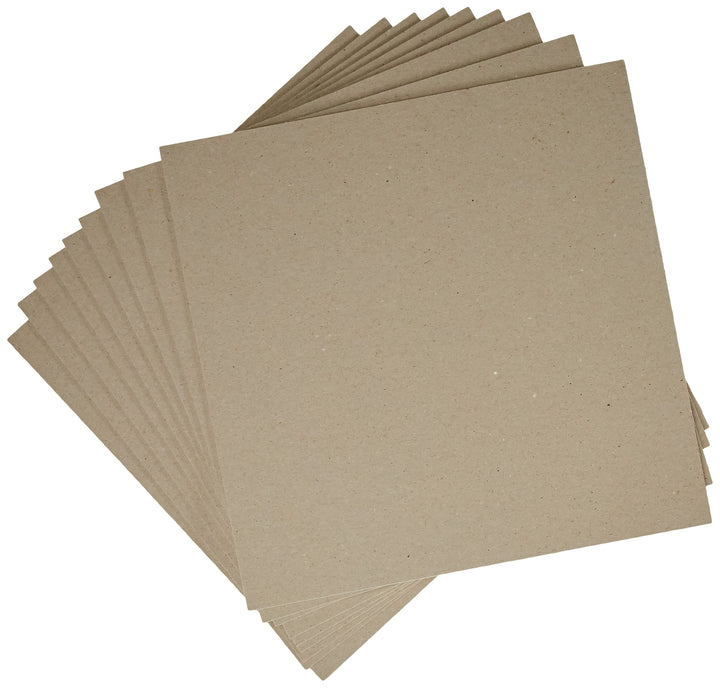 Anita y Su Mundo Scrapbooking-Material – Packung mit 25 Pappen, 12 x 12 cm, grau