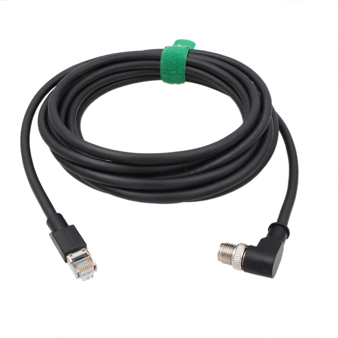 HangTon Gigabit Ethernet M12 8 Pin X-Coded RJ45 CAT 6A Netzwerk Datenkabel für Cognex Basler Sensor