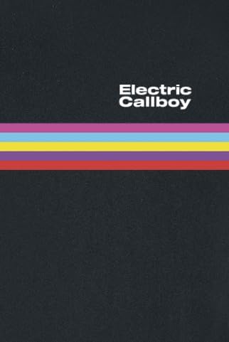 Electric Callboy Stripe Männer T-Shirt schwarz 3XL 100% Baumwolle Band-Merch, Bands