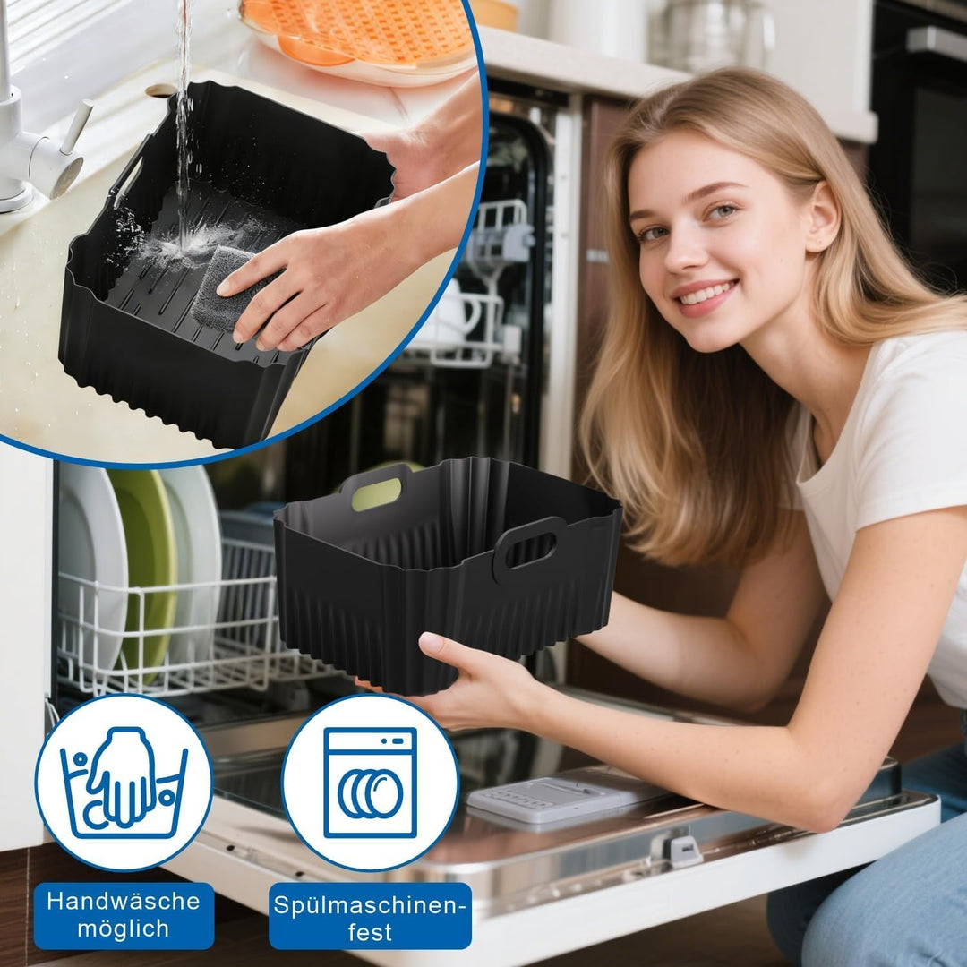 Ninja Heissluftfritteuse Silikonform für AF400EU AF451EU 9.5L, Airfryer Zubehör für Ninja Foodi Max