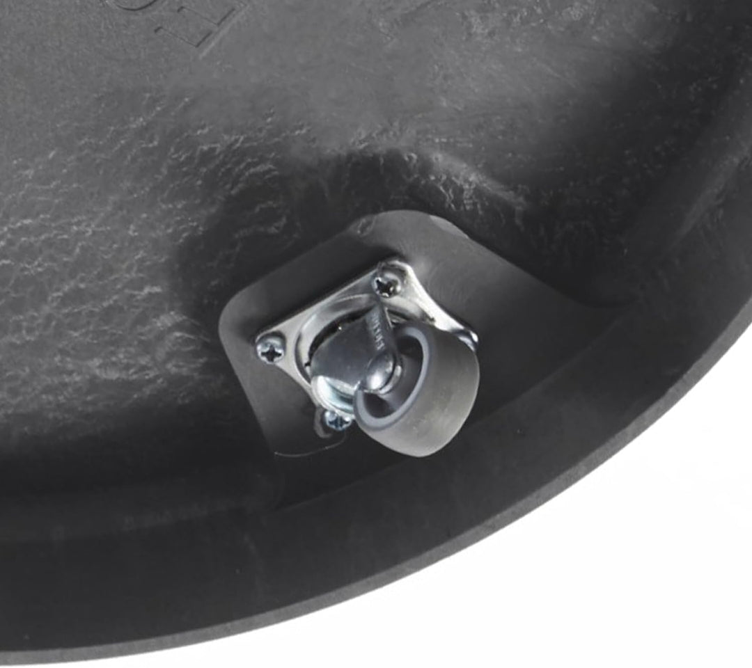 ECOPOTS Blumentopf Set Dubai - grau - 3 Blumentöpfe + rollbarer Untersetzer ø 56 cm - Pflanzentopf a