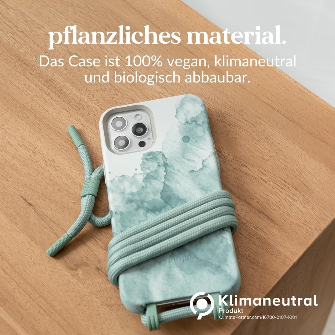Woodcessories - Change Case, Nachhaltige Handykette abnehmbar kompatibel mit iPhone 14 Pro Hülle mit