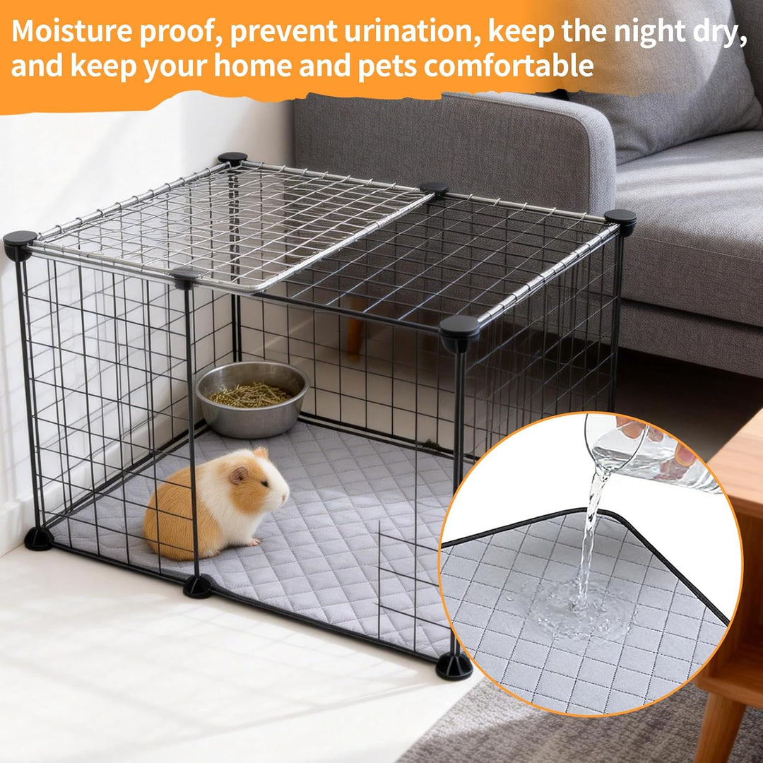 4 Stück PIPI Pads für Meerschweinchen, 60 x 45 cm Pipipads MeerschweinchenMatte Schnell Saugfähige U