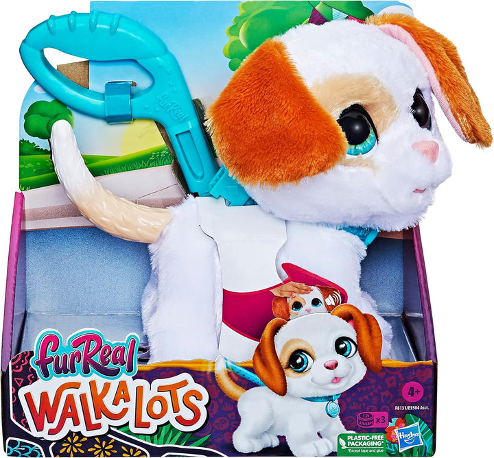 FurReal Walkalots Big Wags Interactive Walking Dog Toy for Kids, Features Sounds and Reactions, Inte