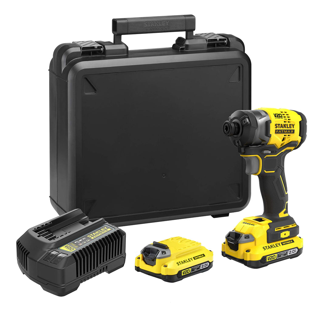 Stanley FatMax 18V 3-Gang Akku-Schlagschrauber SFMCF820D2K (2.0Ah, max. Drehmoment 190 Nm, bürstenlo