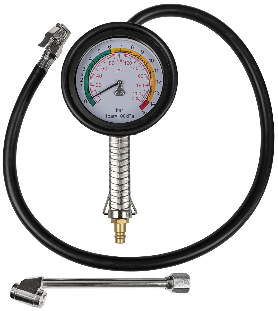 Güde 2752 Reifenfüller "Profi" Luftdruckprüfer bis 11bar, grosses Manometer