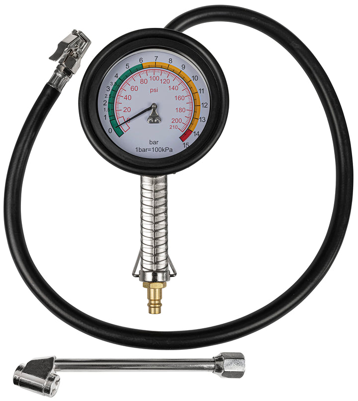 Güde 2752 Reifenfüller "Profi" Luftdruckprüfer bis 11bar, grosses Manometer