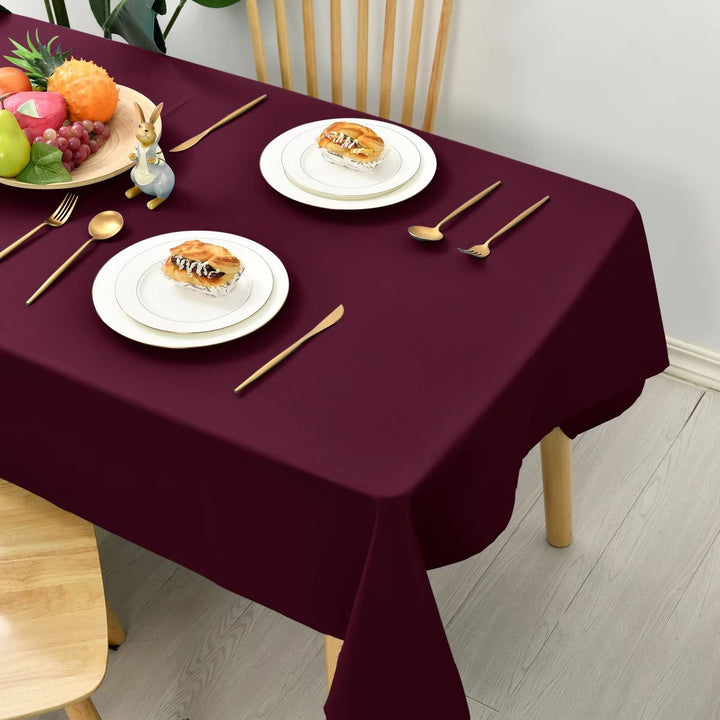 Hiasan Glatt Tischdecke Weihnachten Fleckenabweisend Tischtuch mit Lotuseffekt Leicht Wasserabweisen