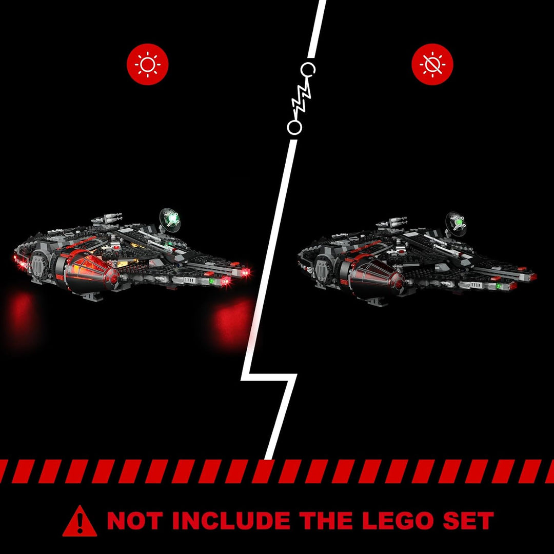 BRIKSMAX Led Licht für Lego Halcón Oscuro 75389 - Compatible with Lego Star Wars Bausteinen Modell -
