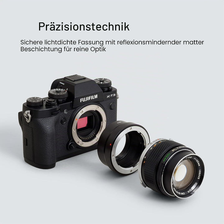 Urth Objektivadapter: Kompatibel mit Olympus OM Objektiv und Fujifilm X Kameragehäuse, Olympus OM