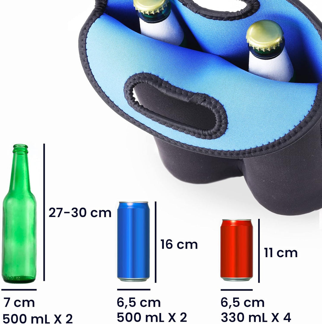 kwmobile 2in1 Flaschenkühler 500ml - für Bier und andere Getränke - Kühler aus isoliertem Neopren -