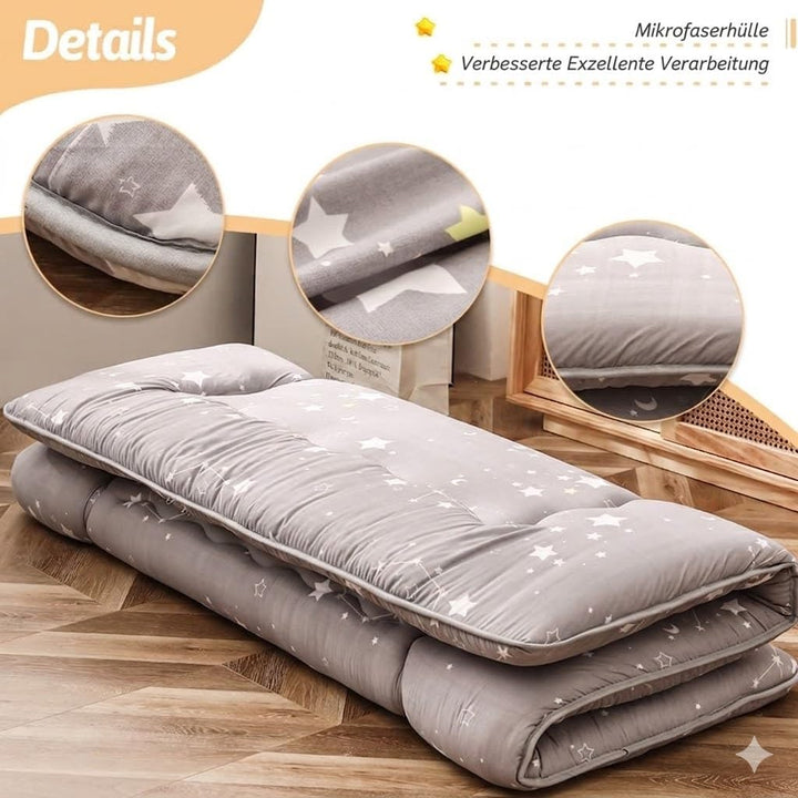 MAXYOYO Japanische Bodenmatratze Futonmatratze, Verdicken Tatami Matte Isomatte Faltbare Roll-Up Mat