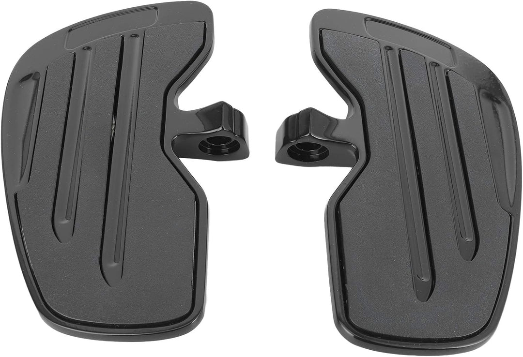 Qiilu Fussrasten für Motorräder Aluminium Front Rider Trittbretter Fussrasten Trittbrett Fit für Ind