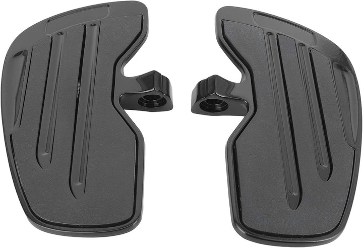 Qiilu Fussrasten für Motorräder Aluminium Front Rider Trittbretter Fussrasten Trittbrett Fit für Ind