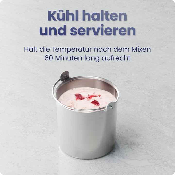 Iceman von Chefman Eismaschine, kein Vorgefrieren erforderlich dank Kompressor, für Eis, Frozen Yogu