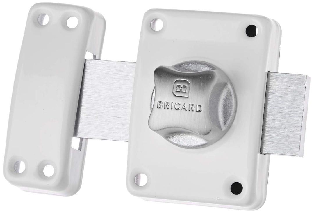 BRICARD 1954 Schloss Alpha mit Knopf Zylinder 45 mm Ø 22 mm weiss mit Knopf 45 mm ø 22 mm Weiss, mit