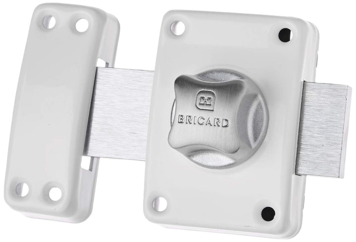 BRICARD 1954 Schloss Alpha mit Knopf Zylinder 45 mm Ø 22 mm weiss mit Knopf 45 mm ø 22 mm Weiss, mit