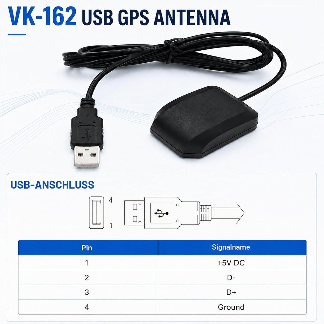 VK-162 G-Mouse USB GPS Dongle Navigationsmodul Externe GPS Antenne Remote Mount USB GPS Empfänger fü