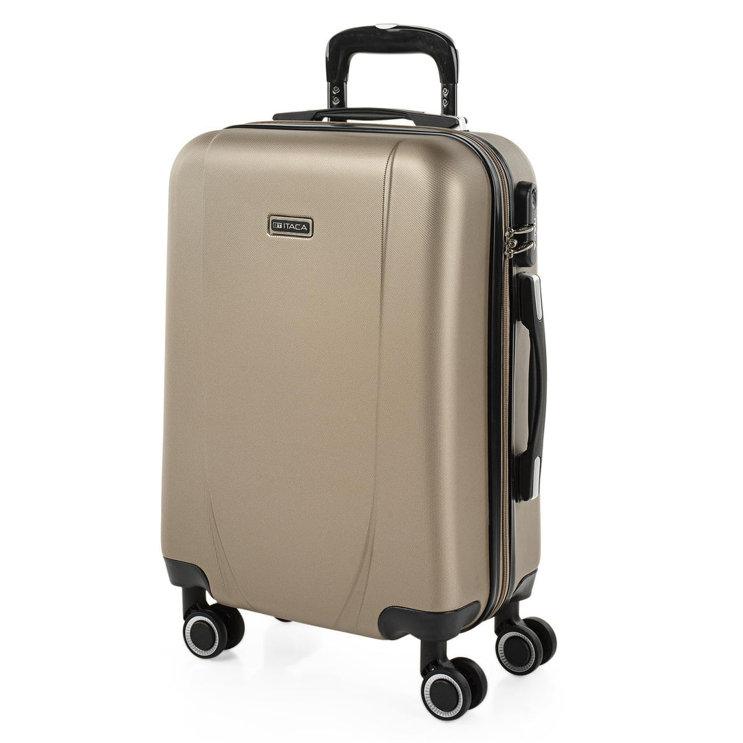 ITACA - Trolley Handgepäck Cabin Trolley Koffer Reisekoffer Hartschalenkoffer mit Zahlenschloss - Ka