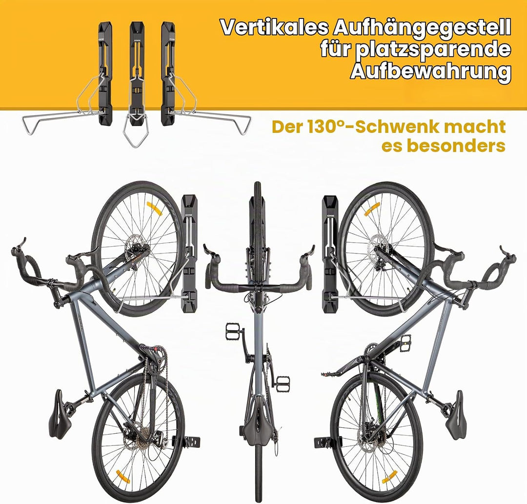 CXWXC Fahrrad Wandhalterung, Schwenkbare Fahrrad Aufhängen Wand für Garage