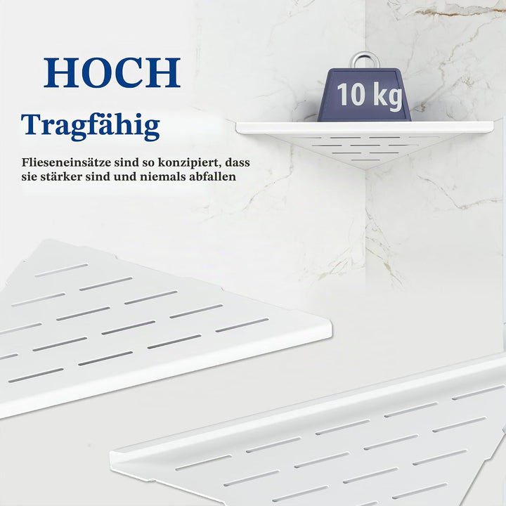 Neodrain Duschablage Ecke Edelstahl Duschregal 2 Stück Eckregal Dusche Weisse Einbauregal Organizer