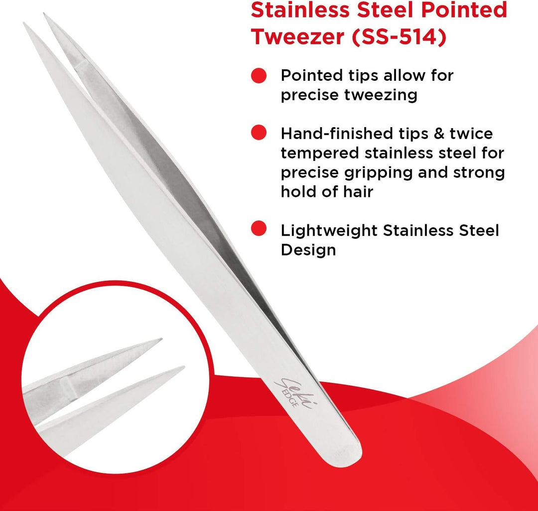 Seki Edge Stainless Steel Pointed Tweezer (Pinzette)