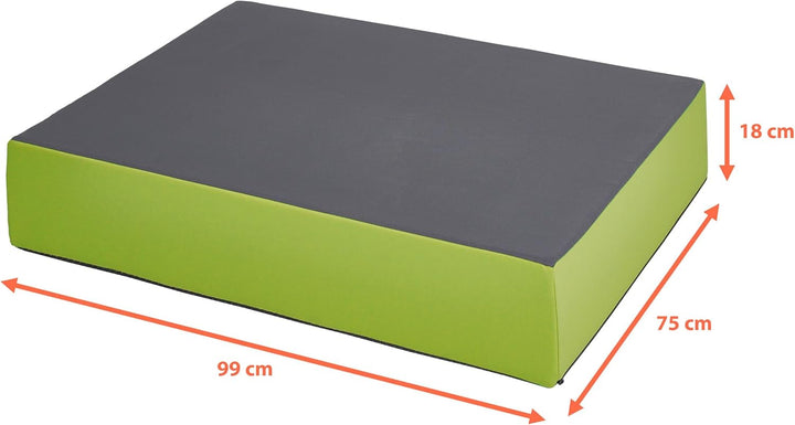 Jump Hüpfpolster 99 x 75 x 18 cm - blau oder rosa - Hüpfmatratze für Kinder ab 3 Jahre bis 40 kg - S