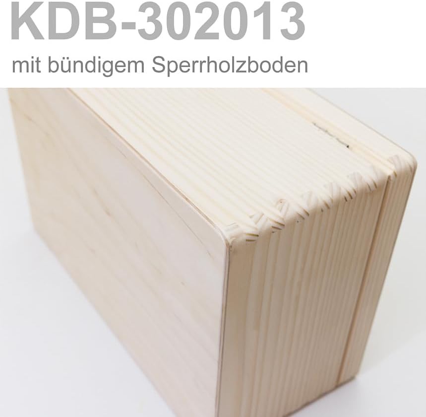 Holzkiste mit Deckel – Rosa – 30×20 cm – Aufbewahrungsbox aus Holz für Fotos, Andenken, Kinderzimmer