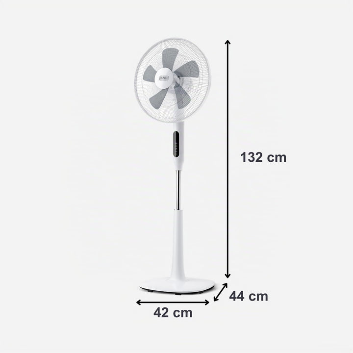 Black+Decker BXEFP60E Ventilator, 60, Kunststoff, Weiss