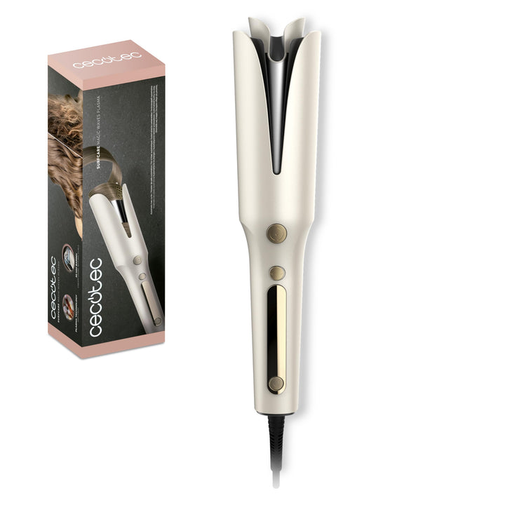 Cecotec Automatischer Lockenstab SurfCare Magic Waves Plasma. 32 mm Keramik, Plasma-Technologie, Rot