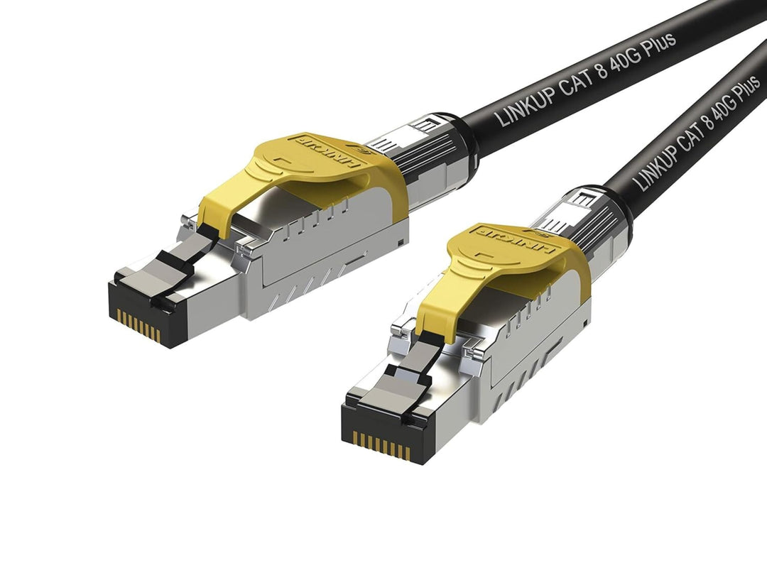 LINKUP - [GHMT &amp; DSX8000 Zertifiziert Cat8-Ethernet-Patchkabel S/FTP 22AWG Doppelt Geschirmtes Massi