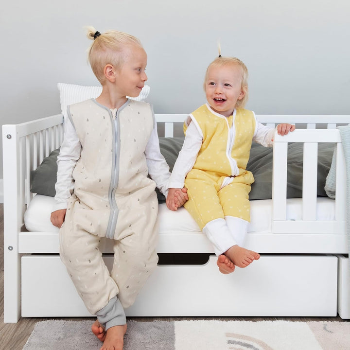 Ehrenkind® Babyschlafsack | Schlafsack mit Füssen 2.5 TOG | Bio-Baumwolle | Ganzjahres Schlafsack Ba