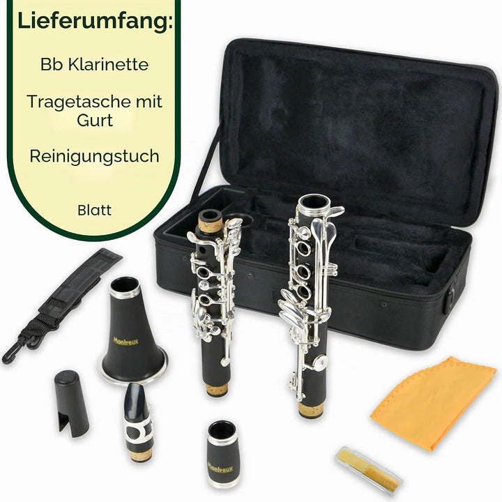 Montreux Sonata B1S B-Klarinette, Schwarz Einzelbett, Einzelbett