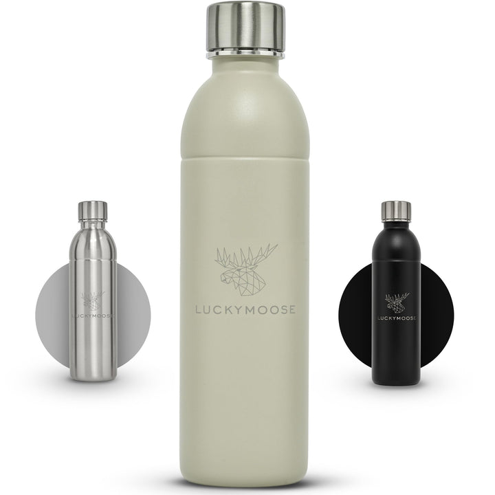 Luckymoose Infinity Edelstahlflaschen Wassersprudler 0,75L – Kompatibel mit der LM Infinity Serie, A