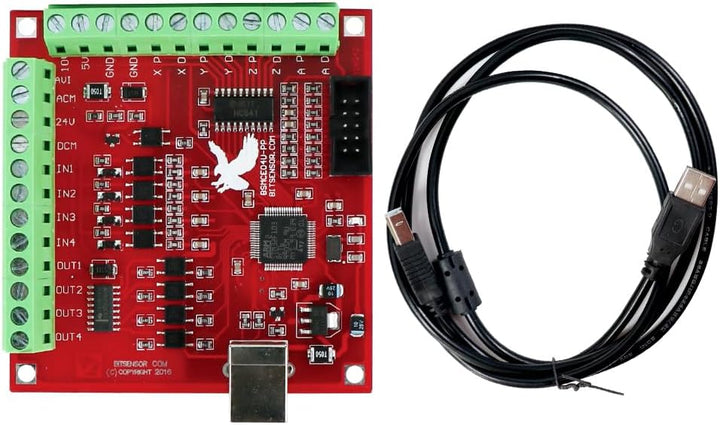4-Achsen-Handrad-Controller mit MACH3-Schnittstellenplatine, USB-CNC-Anhänger, manuelles Steuersyste