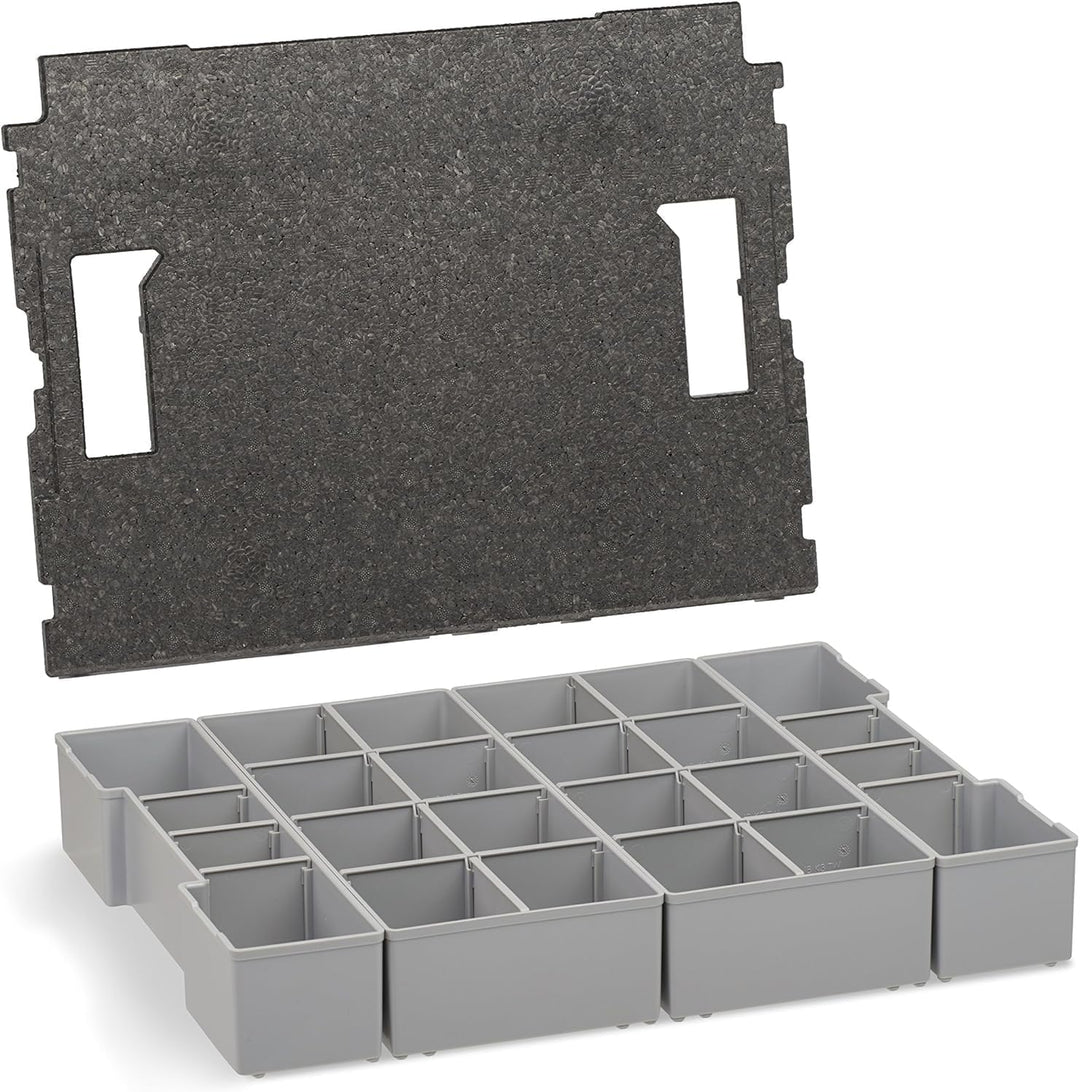 Bosch Sortimo L-Boxx Einlagen | 3er Set Werkzeugkoffer Einlagen für LBoxx altes Modell inkl. Einsatz