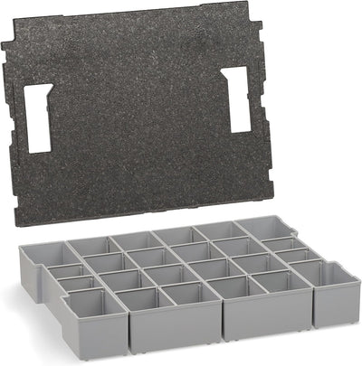 Bosch Sortimo L-Boxx Einlagen | 3er Set Werkzeugkoffer Einlagen für LBoxx altes Modell inkl. Einsatz