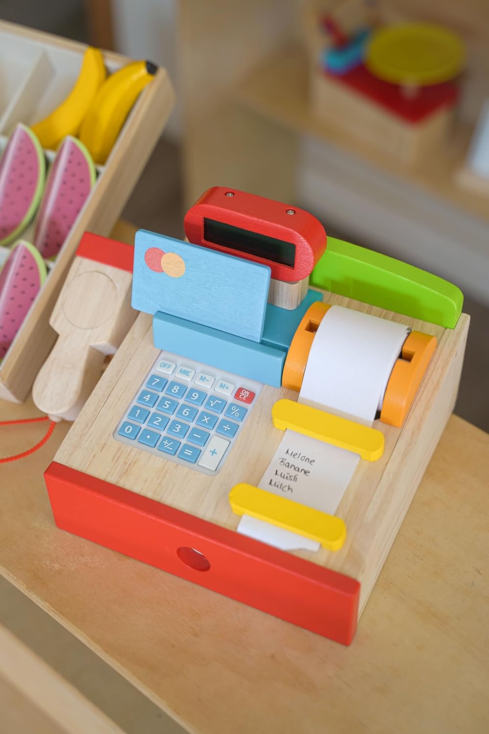 goki – Registrierkasse mit Scanner – Taschenrechner – echtes Display, 8651575, 22 x 18 x 14 cm