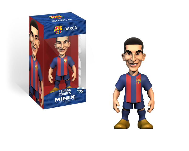 MINIX - Football Stars #185 – FC Barcelona – Ferran Torres 11 – Sammelfigur, 12 cm