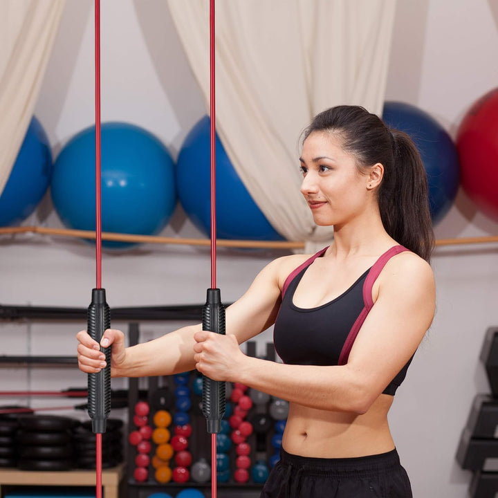 Relaxdays Unisex Relaxdays Swingstick Fitness Schwingstab f r Vibrationstraining Tiefenmuskulatur fl