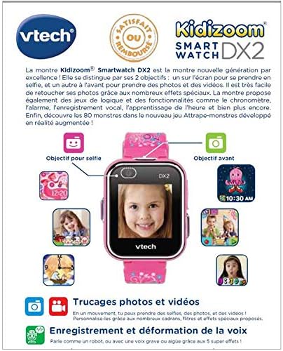 VTech 193835 Kidizoom Smartwatch Connect DX2 , Rosa, Rosa