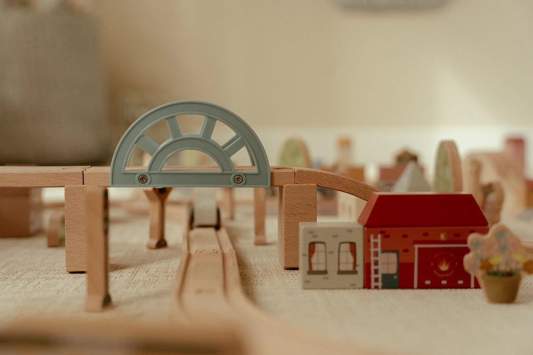 Little Dutch Eisenbahn Set XL inkl. Schienen und Zubehör Holz