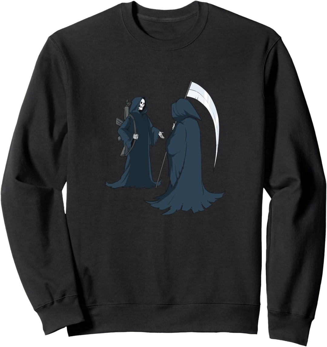 Gespiegelter Sensenmann Sweatshirt