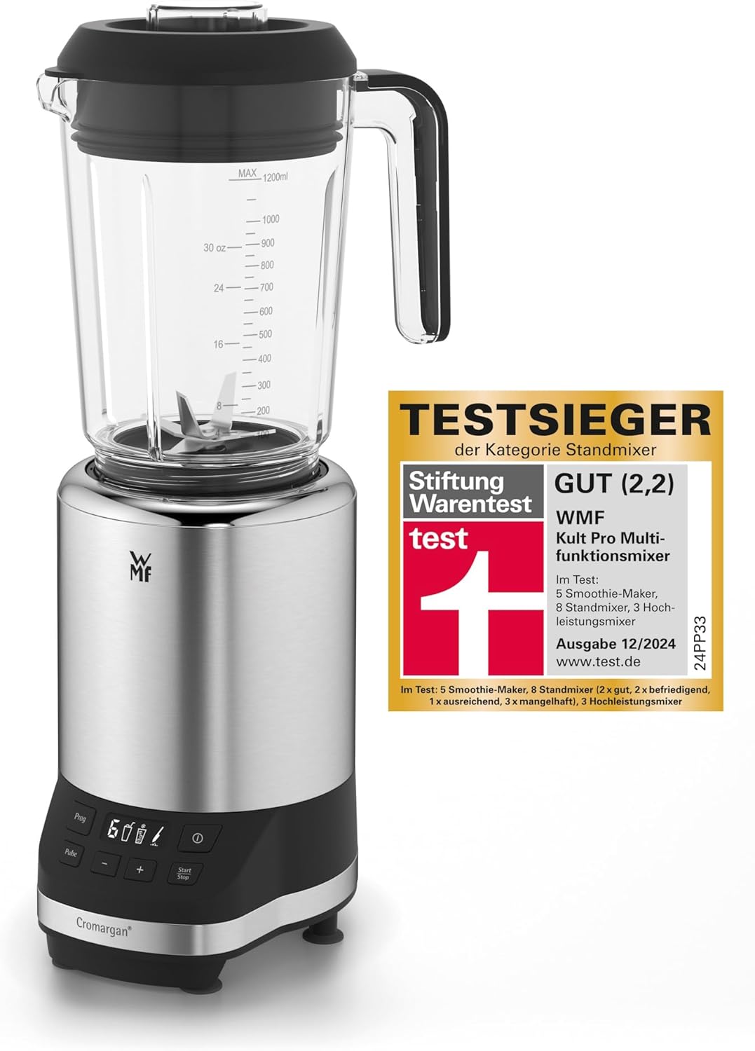 WMF Kult Pro Multifunktionsmixer Hochleistungsmixer, 30.000 U/min, Smoothie Maker, Standmixer, Ice-C