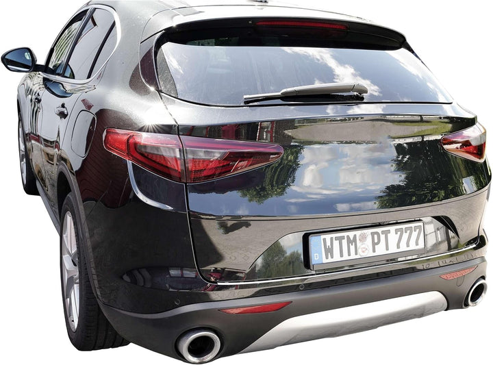 Ladekantenschutz Edelstahl MATT kompatibel für Alfa Romeo Stelvio | BJ ab 2016 | premium Qualität vo