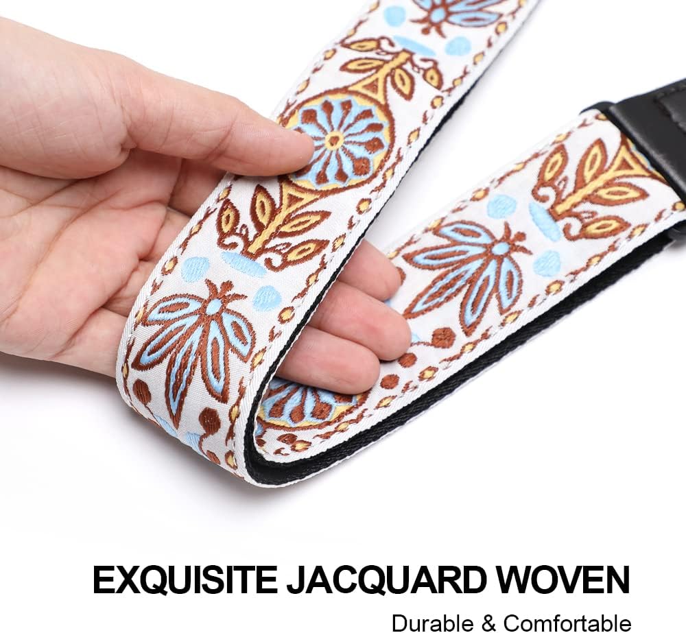 Ukulele Strap No Drill Jacquard Pusteblume, Jacquard Pusteblume