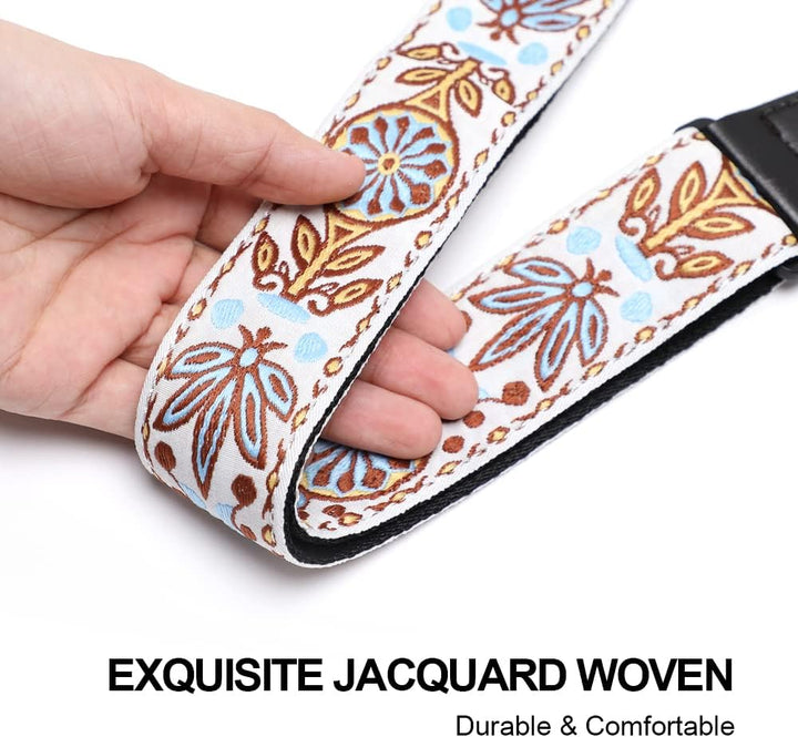 Ukulele Strap No Drill Jacquard Pusteblume, Jacquard Pusteblume