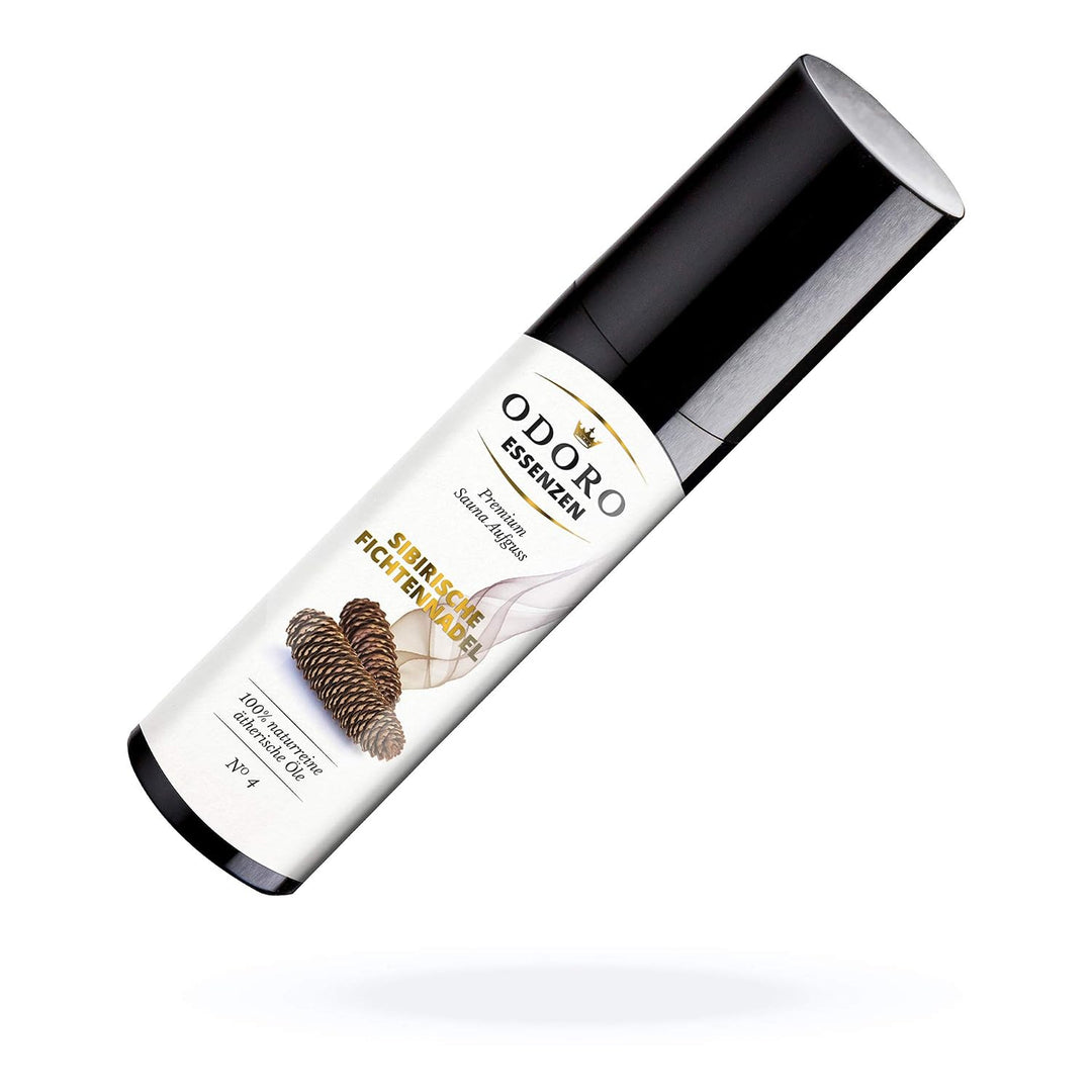Saunaaufguss Duft Set inkl. Holzständer - 100% ätherische Öle – Fichtennadel, Kiefernadel, Zirbelkie