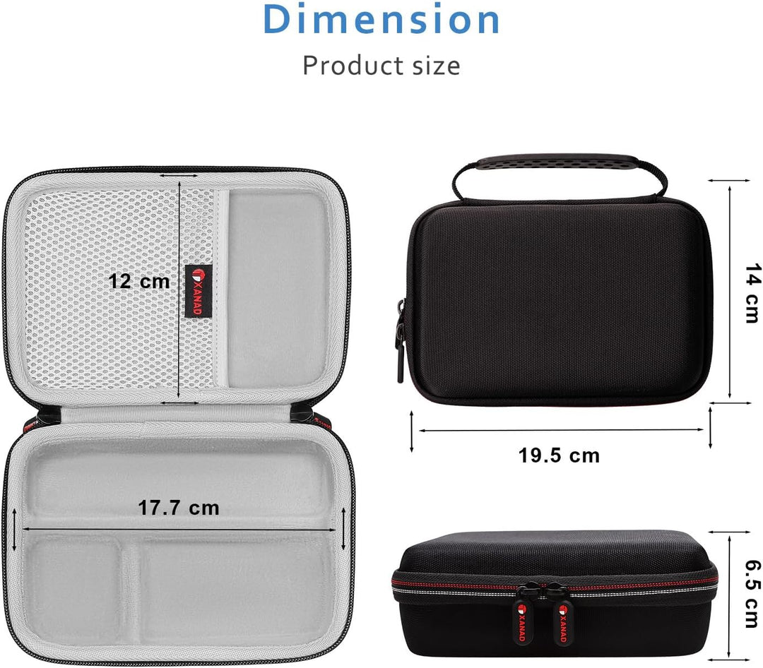 XANAD Eva Reisetasche für Sony ZV-1 ZV-1II 2 Kamera mit Vlogger Zubehör-Kit Stativ und Mikrofon - Re