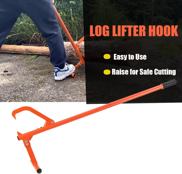 ECUTEE Fällheber 130cm zum Baumfällen 51inch Stammheber Kantheber Holzgreifer Holzscheitheber Fällhe